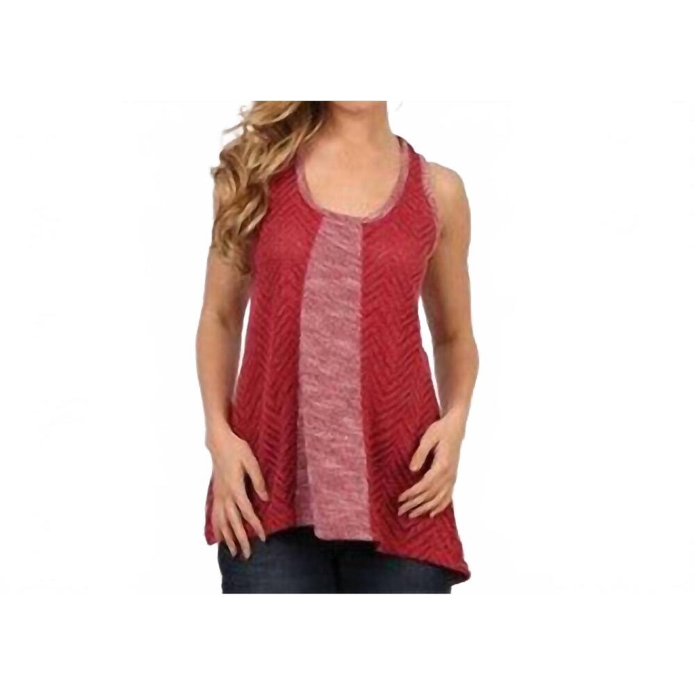 NEW ADIKTD knit sweater tank in red